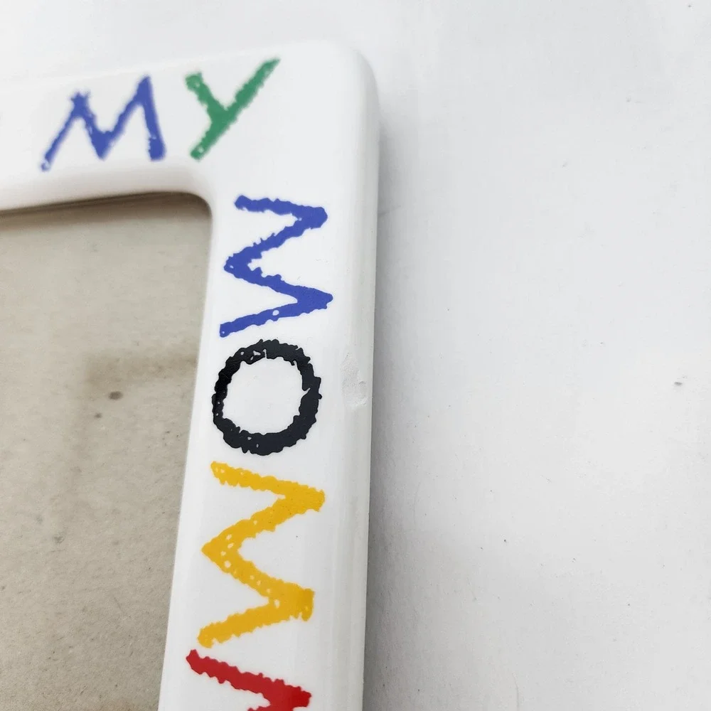 I Love My Mommy & Daddy Ceramic Unbranded Picture Frame Set Unisex OS White 90s